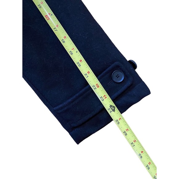 Steve & Barrys Woolly Mammoth Coat Mens XL Black Wool Blend Button Front Heavy - Picture 5 of 13